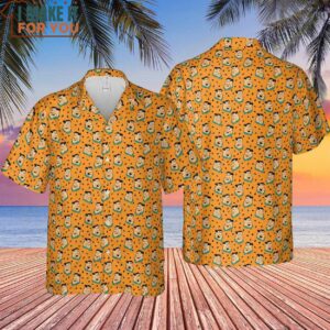 Fred Flintstone Expressions Pattern Hawaiian Shirt 4