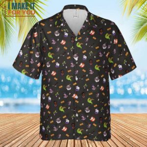 Ghostbusters Pattern Hawaiian Shirt 2