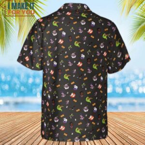 Ghostbusters Pattern Hawaiian Shirt 3