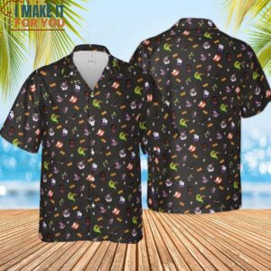 Ghostbusters Pattern Hawaiian Shirt 4