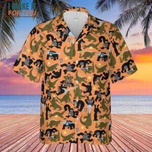 Giant Battle King Kong vs Godzilla Kaiju Monsters Hawaiian Shirt 2