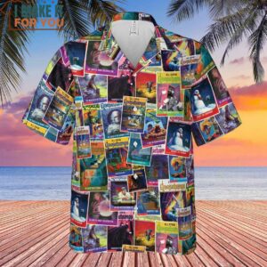 Goosebumps Monster Collage Pattern Hawaiian Shirt 2