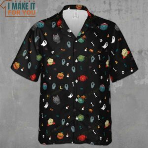 Halloween DND Dices Pattern Hawaiian Shirt 2