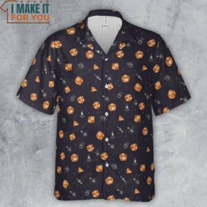 Halloween Dices Pattern Hawaiian Shirt 2