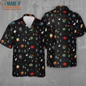 Halloween DND Dices Pattern Hawaiian Shirt 4