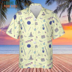 Harry Potter Magic Items Pattern Hawaiian Shirt 2