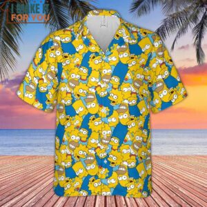 Head Toss The Simpson Characters Hawaiian Shirt 2