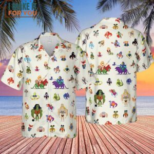 He Man Masters Of The Universe Characters Pattern Hawaiian Shirt 4