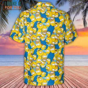 Head Toss The Simpson Characters Hawaiian Shirt 3