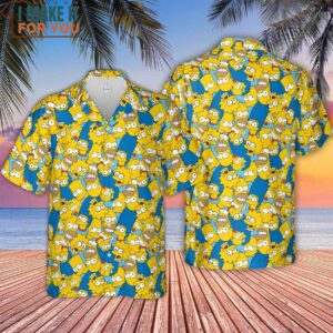 Head Toss The Simpson Characters Hawaiian Shirt 4
