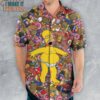 Homer Simpson Getting Drunk Duff Beer Hawaiian Shirt, Funny Hawaiian Shirts for Men