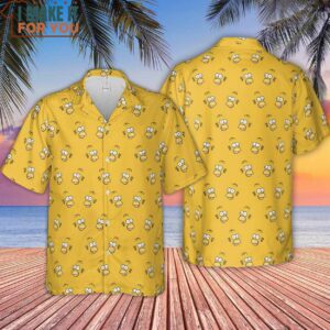 Homer Simpson Funny Pattern Hawaiian Shirt 4