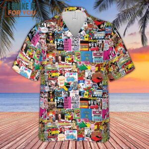 I heart 80s Collage Mr T Back To the Future Pac man ET Hawaiian Shirt 2