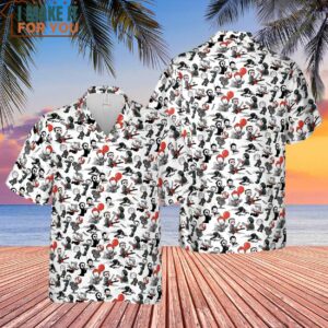 Horror Kid Characters Pattern Hawaiian Shirt 2