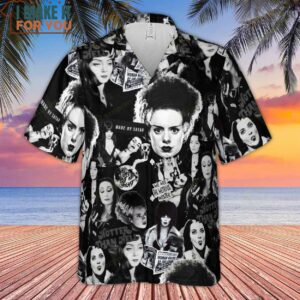 Horror Ladies Slay Collage Classic Horror Movies Hawaiian Shirt 2