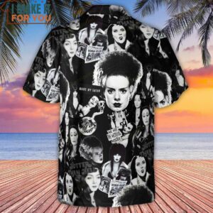 Horror Ladies Slay Collage Classic Horror Movies Hawaiian Shirt 3