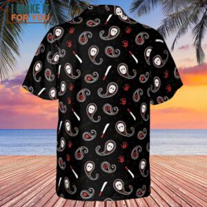 Jason Voorhees Friday The 13th Pattern Hawaiian Shirt 3