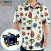 Marvel Characters And Mr Men Pattern Hawaiian Shirt