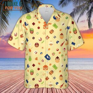 Mario and Friends Pattern Hawaiian Shirt 2