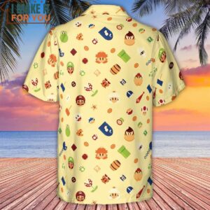 Mario and Friends Pattern Hawaiian Shirt 3