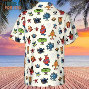 Marvel Characters And Mr Men Pattern Hawaiian Shirt 3