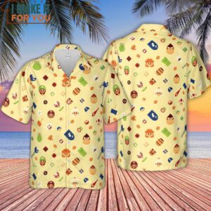 Mario and Friends Pattern Hawaiian Shirt 4
