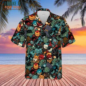 Marvelous Chibi Characters Pattern Hawaiian Shirt 2