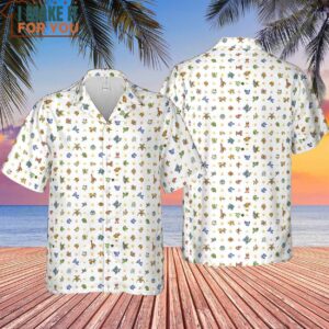 Mega Man Pattern Hawaiian Shirt 4