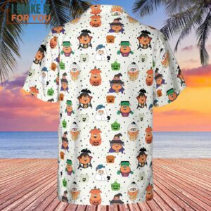 Memorable Friends McNugget Buddies Mcdonalds 1992 Hawaiian Shirt 3