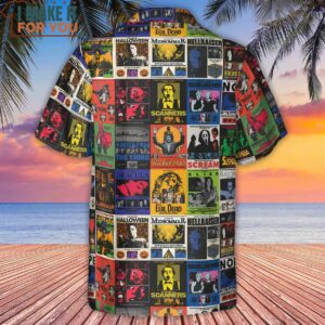 Modern Horror Movies Nope Ghostface Pinhead Pearl Leatherface Halloween Hawaiian Shirt 3