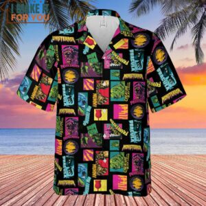 Monster Pop Movies Halloween Hawaiian Shirt 2