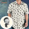 Monsters Pattern Hawaiian Shirt, Men Vintage Hawaiian Shirt