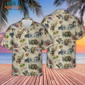 Monsters Kaiju Battles Hawaiian Shirt 4