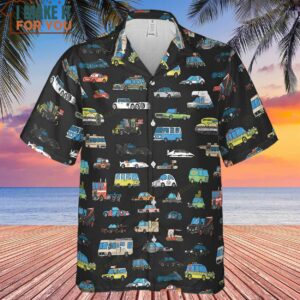 Movie Cars Pattern Hawaiian Shirt 2