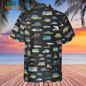 Movie Cars Pattern Hawaiian Shirt 3