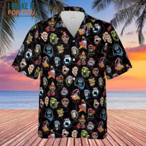 Mystery Maniacs Scooby Villains Pattern Hawaiian Shirt 2