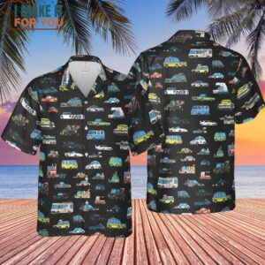 Movie Cars Pattern Hawaiian Shirt 4