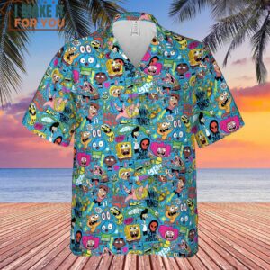 Nickelodeons Characters Patterns Hawaiian Shirt 2