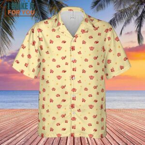 Nintendo Kirby Pattern Hawaiian Shirt 2