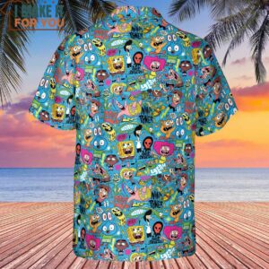 Nickelodeons Characters Patterns Hawaiian Shirt 3