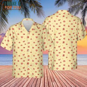 Nintendo Kirby Pattern Hawaiian Shirt 4