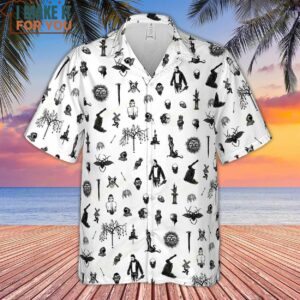 Nosferatu Pattern Hawaiian Shirt 2