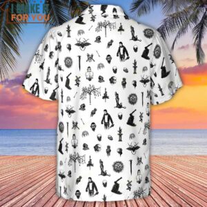 Nosferatu Pattern Hawaiian Shirt 3