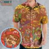 Nitendo Characters in Creepy Style Hawaiian Shirt, Men Vintage Hawaiian Shirt