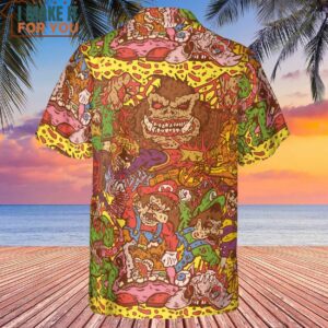 Nitendo Characters in Creepy Style Hawaiian Shirt 3