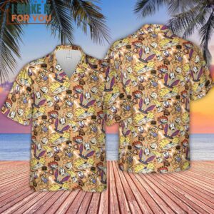 Nickelodeon 90s Mashup Hawaiian Shirt 4 1
