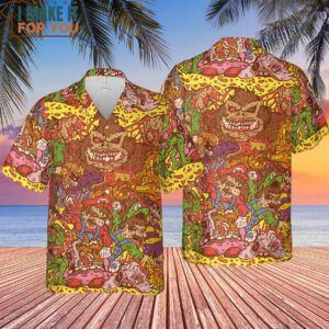 Nitendo Characters in Creepy Style Hawaiian Shirt 4