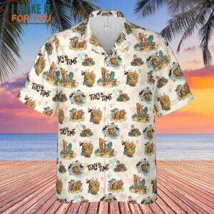 Patrick Squidward SpongeBob SquarePants Aloha Hawaiian Shirt 2