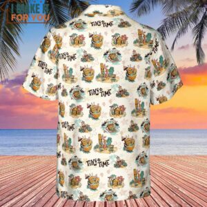 Patrick Squidward SpongeBob SquarePants Aloha Hawaiian Shirt 3