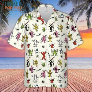 Pop Wars Star Wars Pop Art Pattern Hawaiian Shirt 2